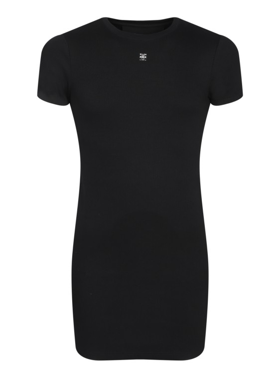オールインワン・サロペット Givenchy Sculpted Black Mini Dress With Short Sleeves Givenchy Sculpted Black Dress With Short Sleeves | THE LIST
