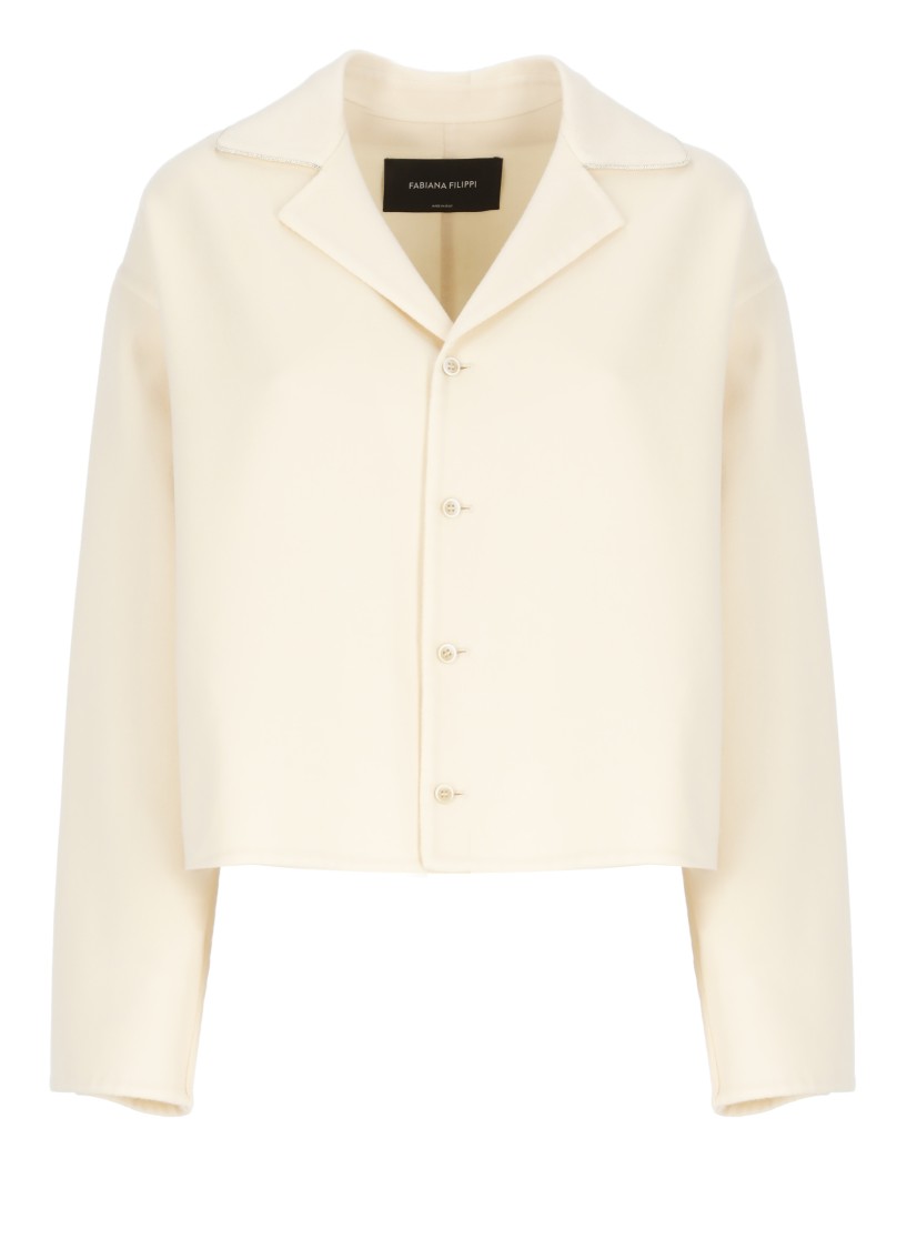 FABIANA FILIPPI FABIANA FILIPPI IVORY WOOL BLAZER