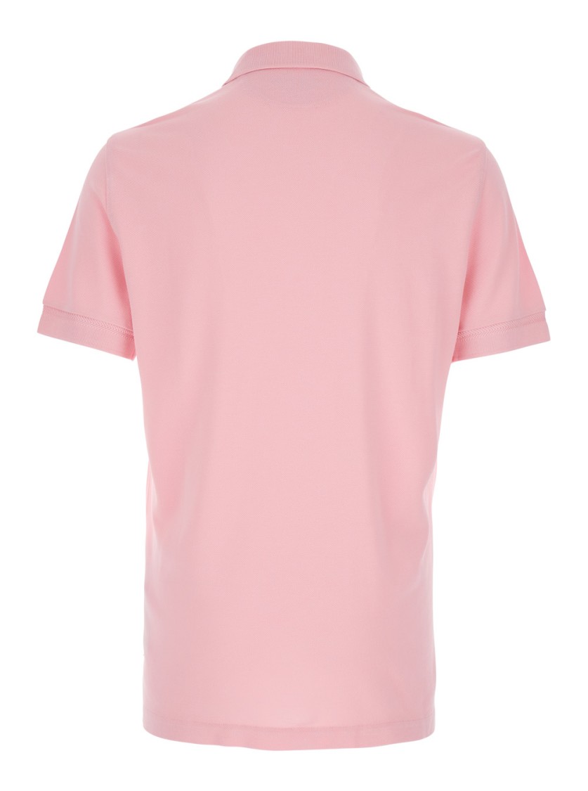 Tom Ford Pimk Short-sleeves Polo In Cotton Piquet Jersey Man In Pink