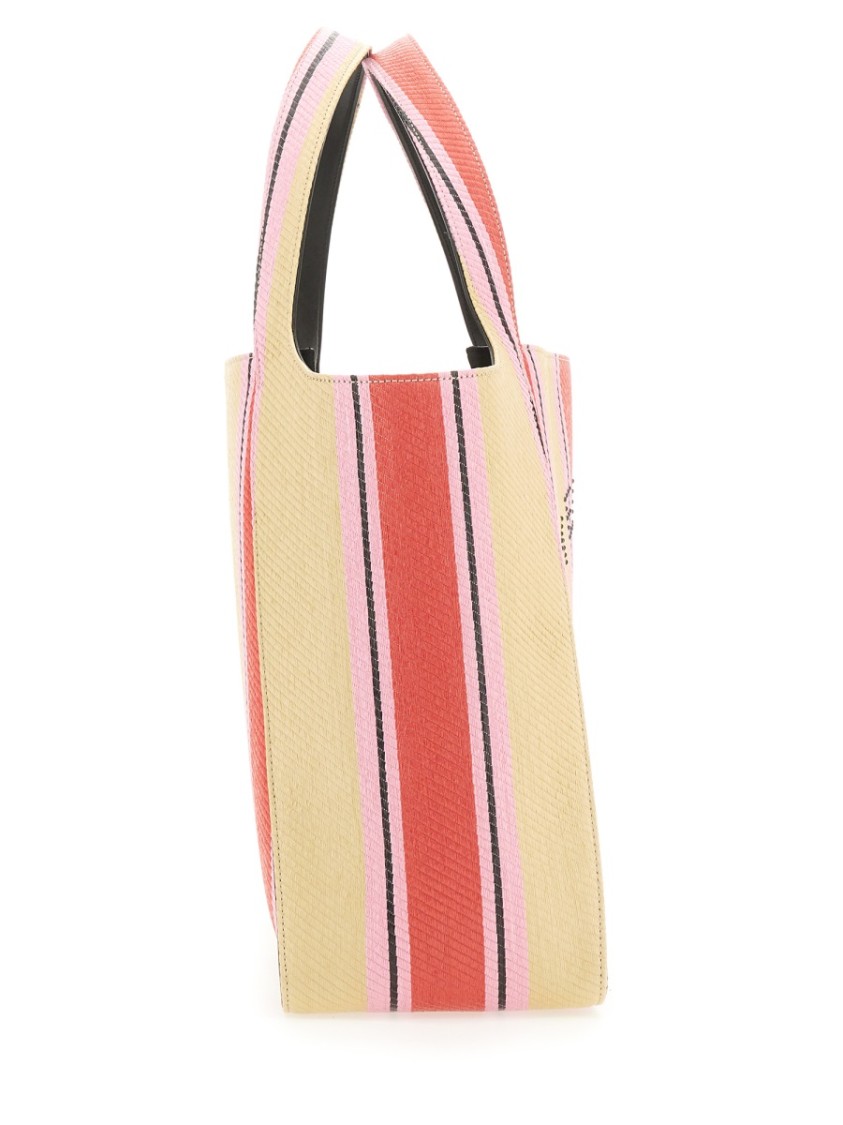 Stella Mccartney Tote Bag With Logo And Detachable Pouch In Multicolor