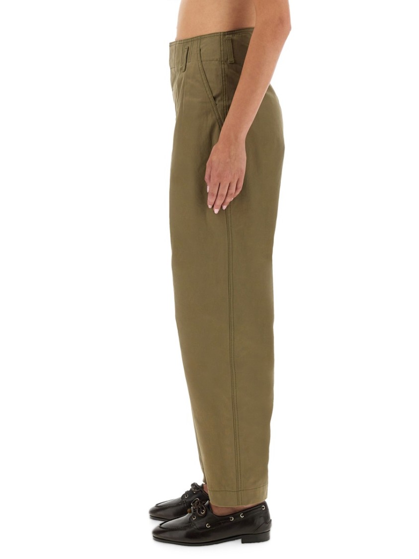 Moschino Tailored Trousers Front Pleats In Green