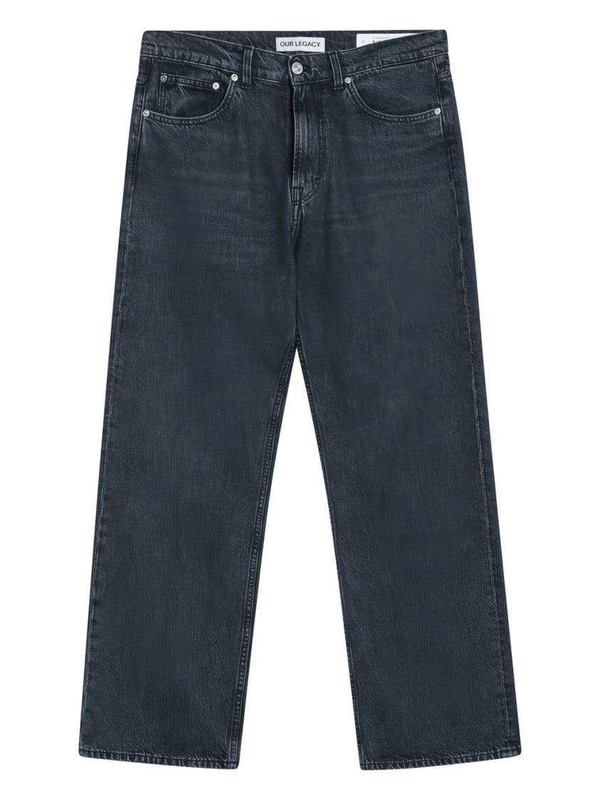 Our Legacy Charcoal Grey Third Cut Jeans In Blue