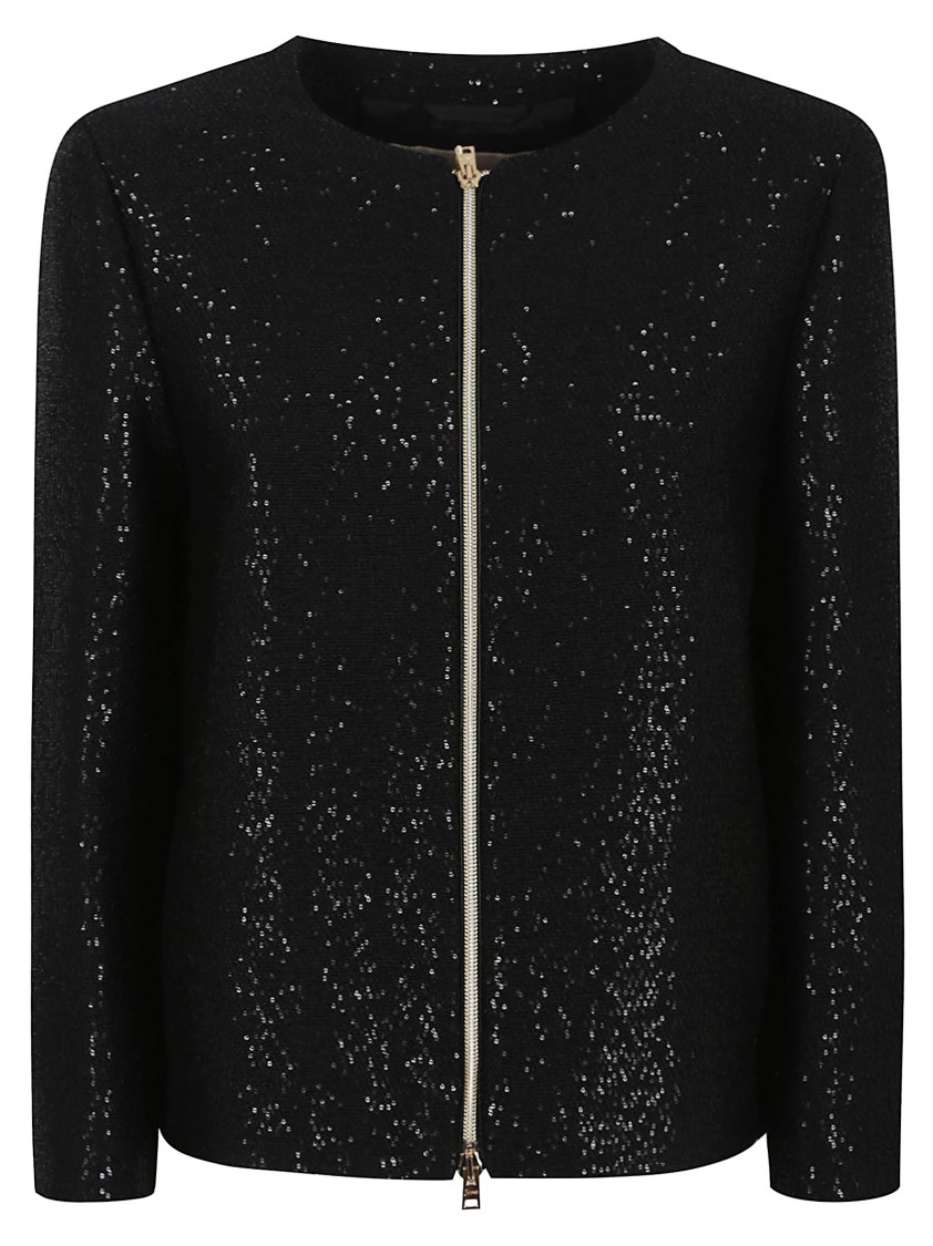 Herno Contemporary Short Jacket With Two-way Zip Closure