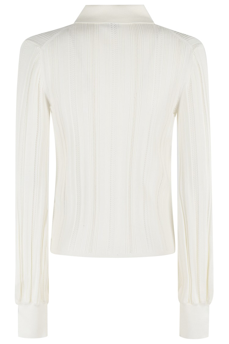 Shop Filippa K Braid Knit Cardigan In White