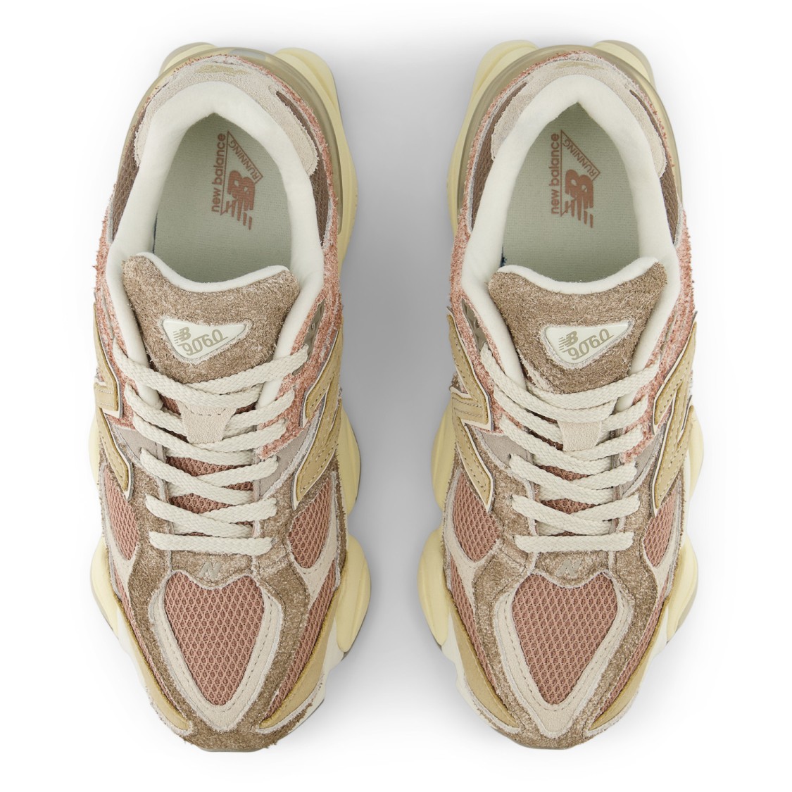 New Balance Suede And Tech Fabric Multicolor Low Top Sneaker In Brown
