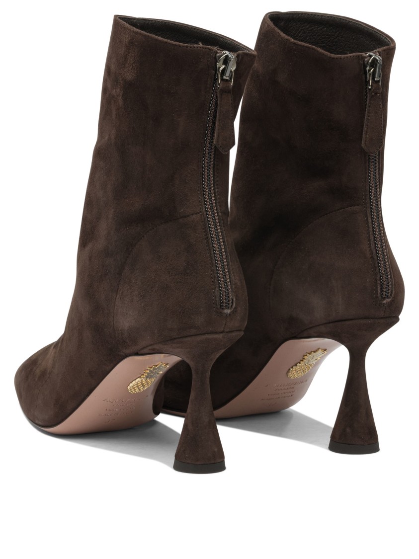 Aquazzura Pointed-toe Ankle Boots In Black