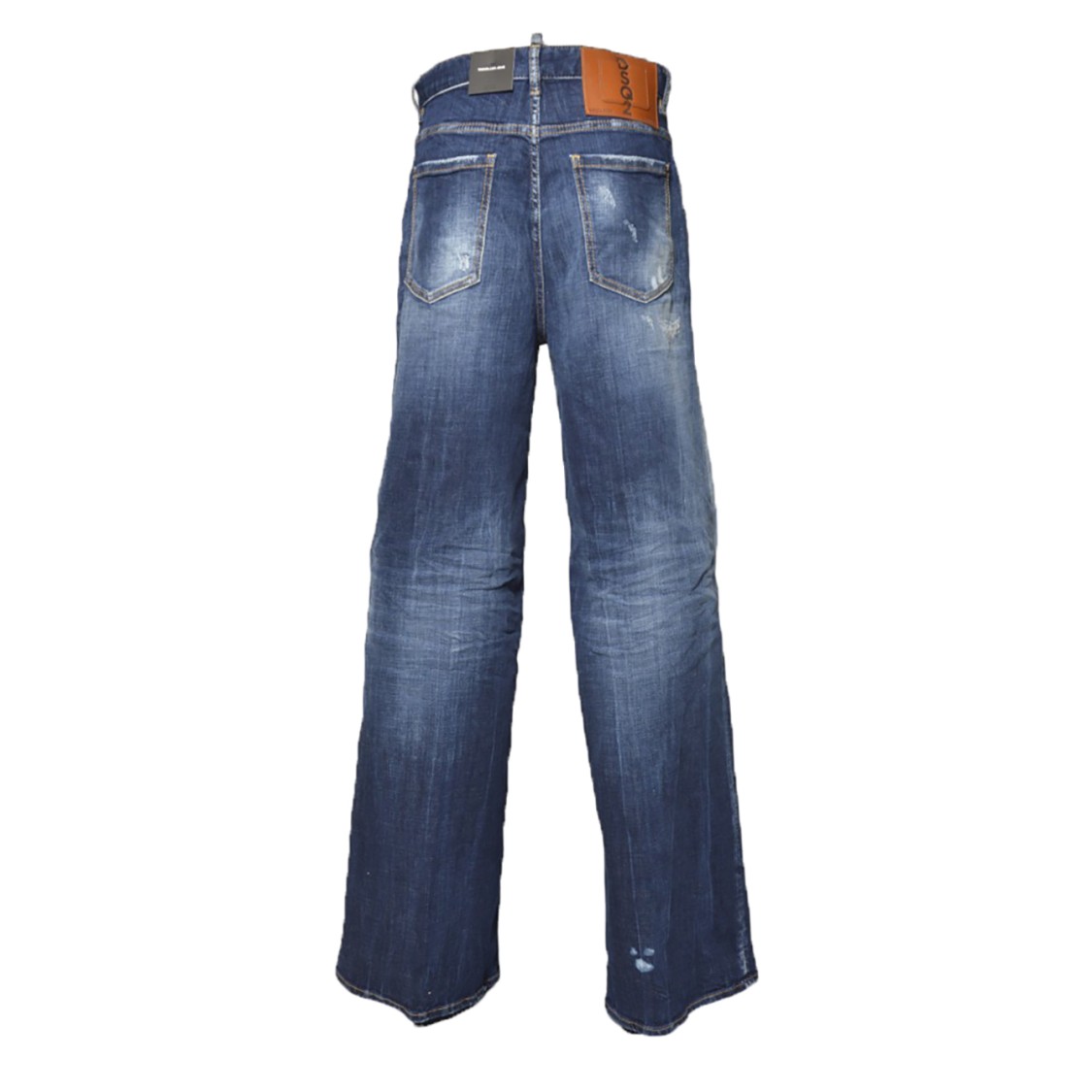 デニム・ジーパン Dsquared2 Traveler Dark White Line Jeans In Dark Blue Denim Dsquared2 Traveler Dark White Line Jeans In Dark Blue Denim
