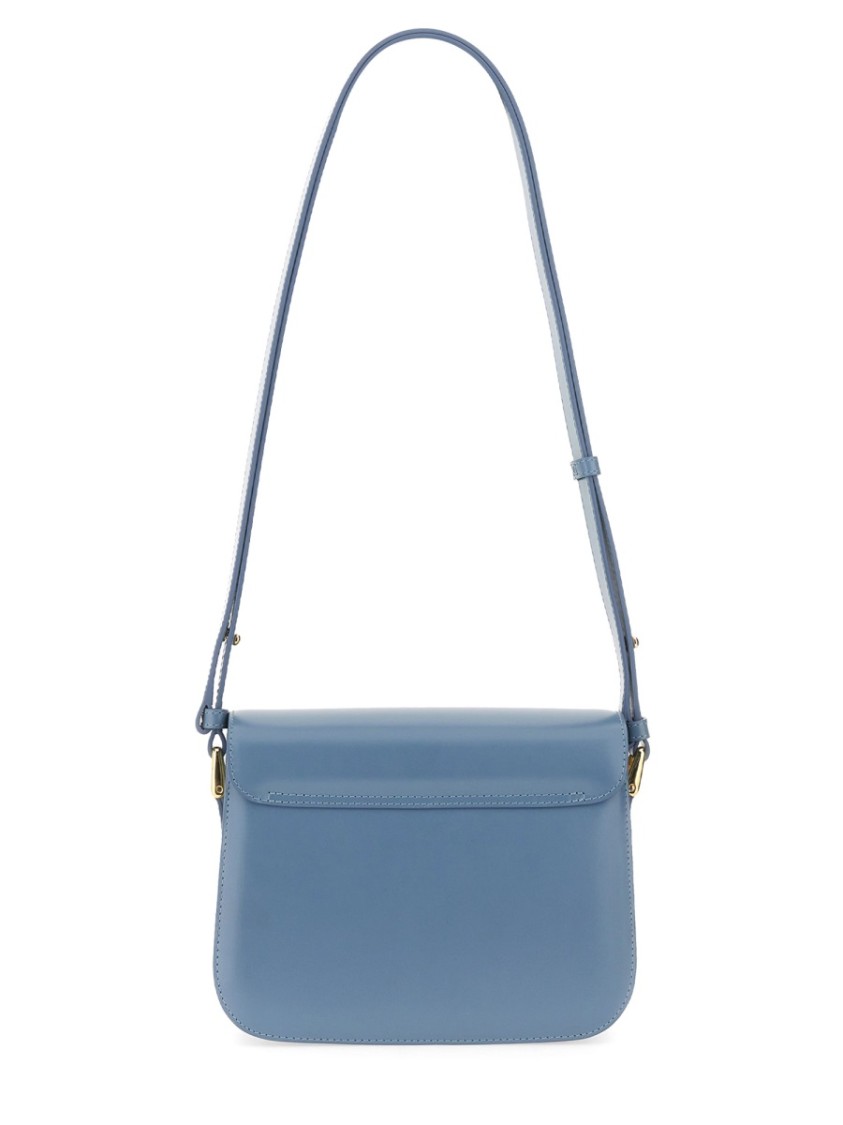 Apc A.p.c. Grace Small Shoulder Bag In Blue