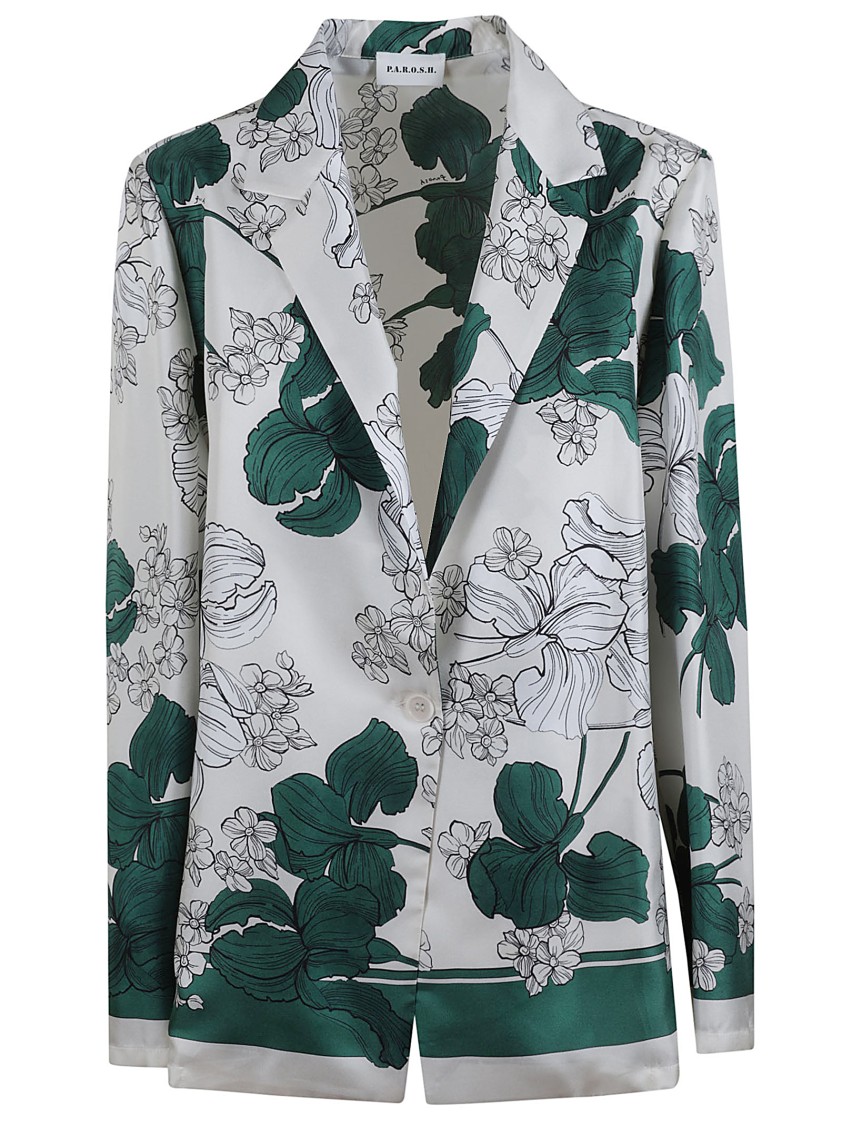 P.a.r.o.s.h Fantasy Silk Twill Jacket In Multi