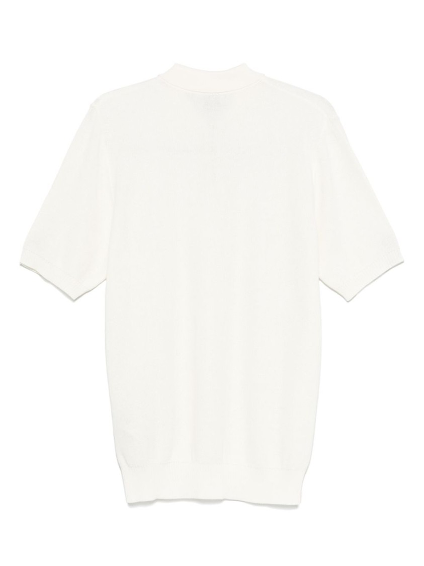 ELEVENTY ELEVENTY SHORT-SLEEVED POLO WITH CLASSIC COLLAR AND ZIP CLOSURE