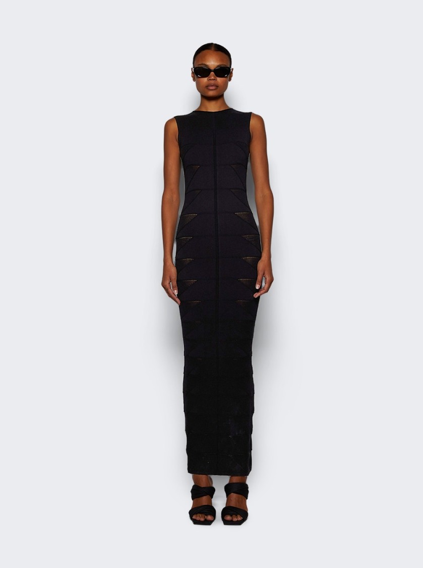 Rick Owens Tank Dress Motivo Black In Black