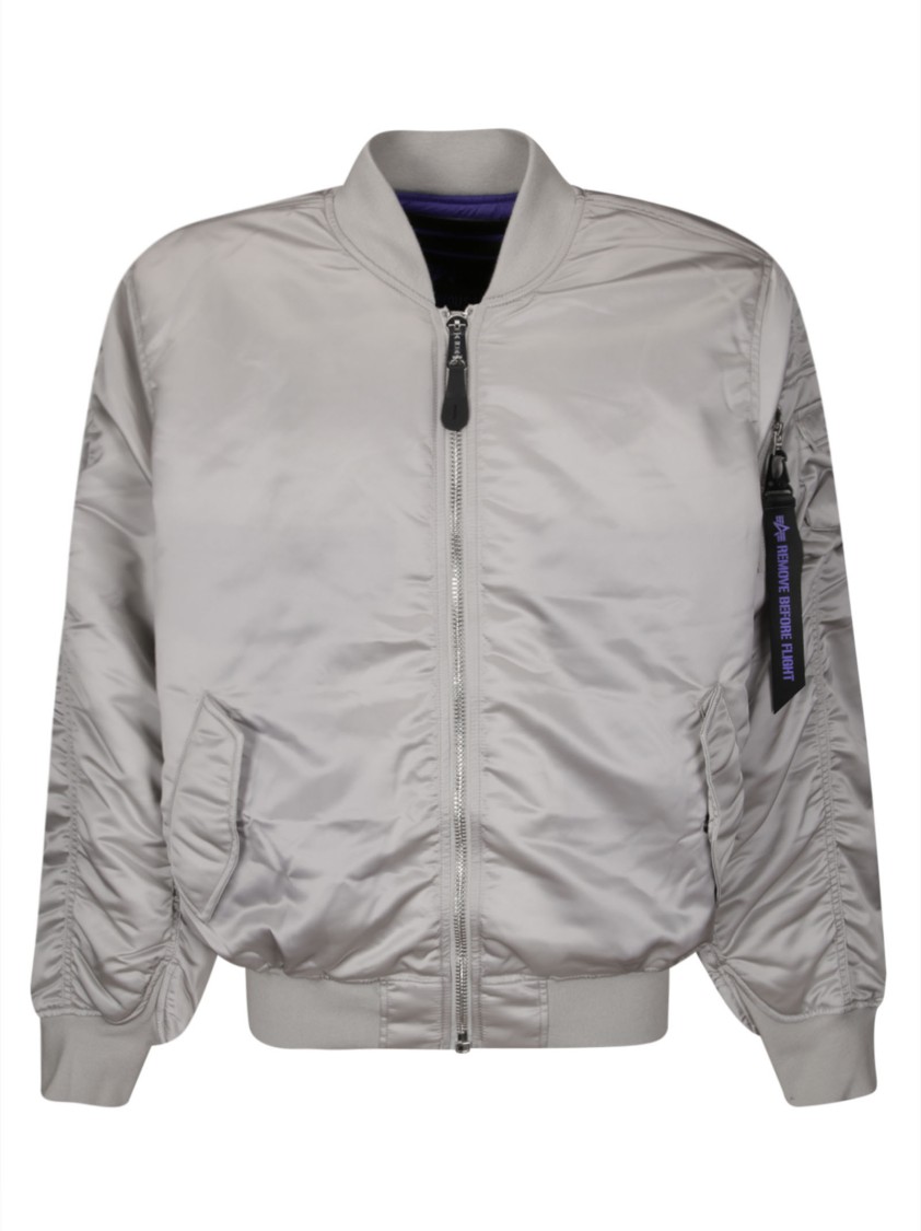 ALPHA INDUSTRIES ALPHA INDUSTRIES BOMBER JACKET WITH ZIP FRONT CLOSURE