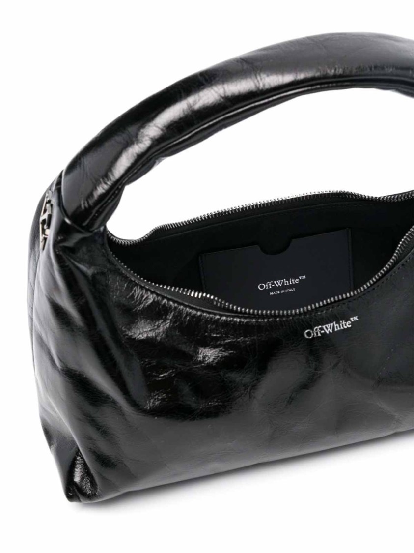 Off-white Arcade Arrow Logo Shoulder Bag In Black