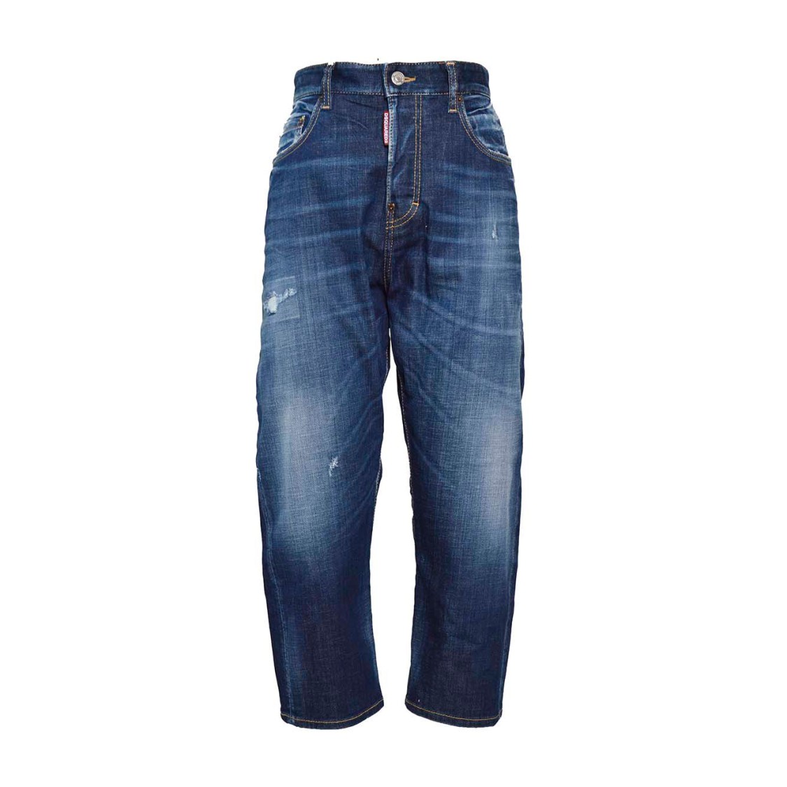 Dsquared2 Dark Blue Denim Kawaii Dark Desert Jeans In Green
