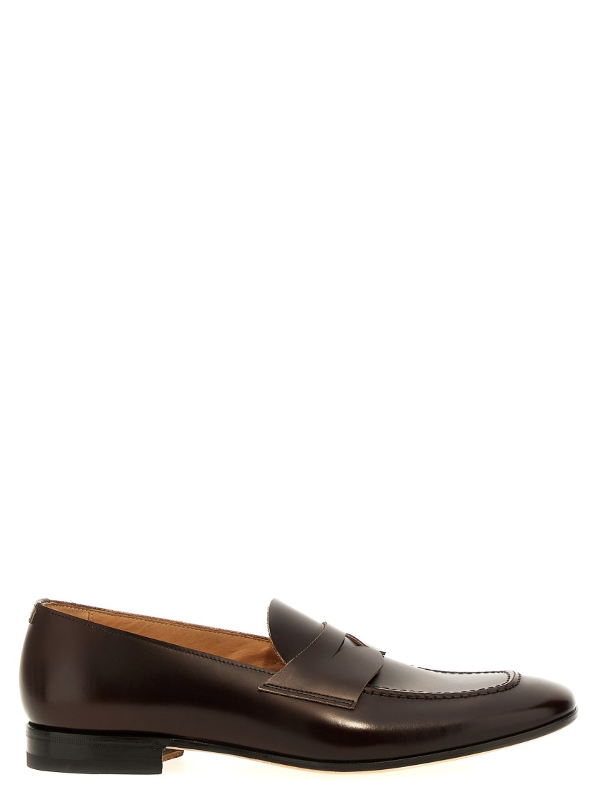 Lidfort Leather Loafers In Black