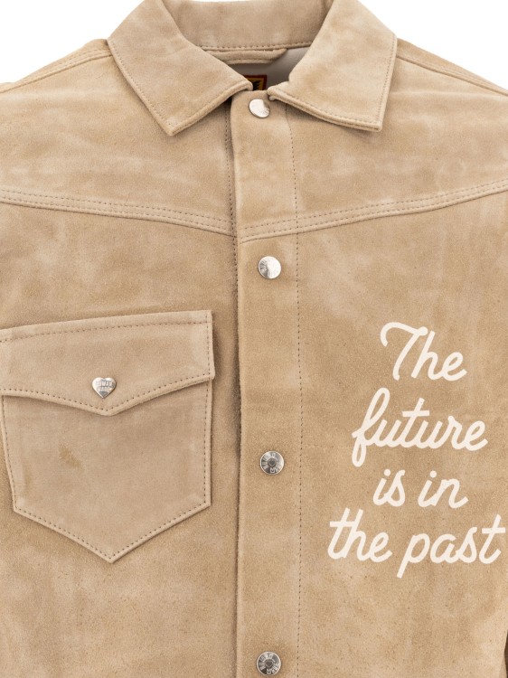 Human Made Suede Leather Jacket in Neutrals | THE LIST