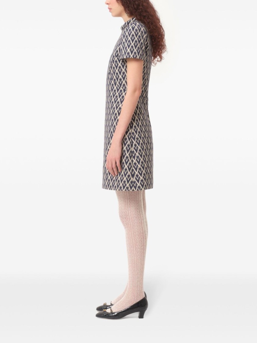 VALENTINO VALENTINO TOUTE LA V SHORT DRESS