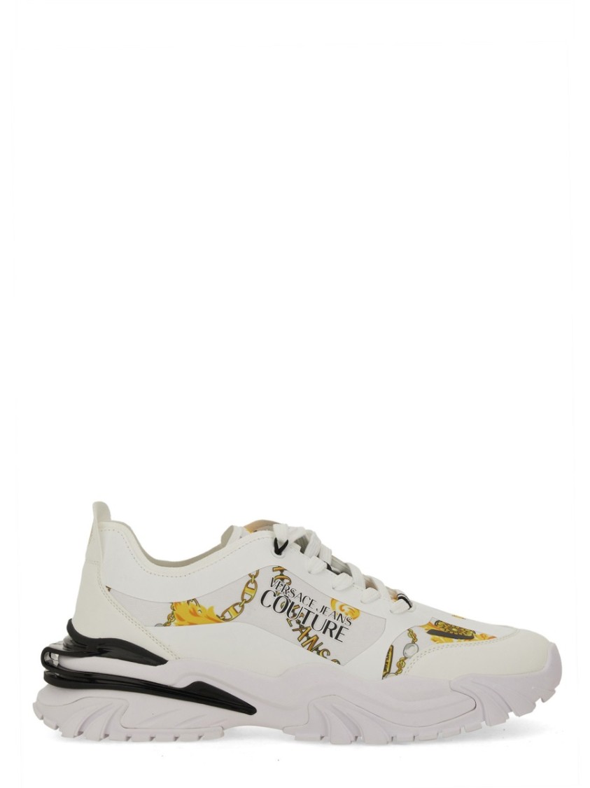 VERSACE JEANS COUTURE VERSACE JEANS COUTURE CHUNKY SOLE SNEAKERS WITH PROMINENT LOGO