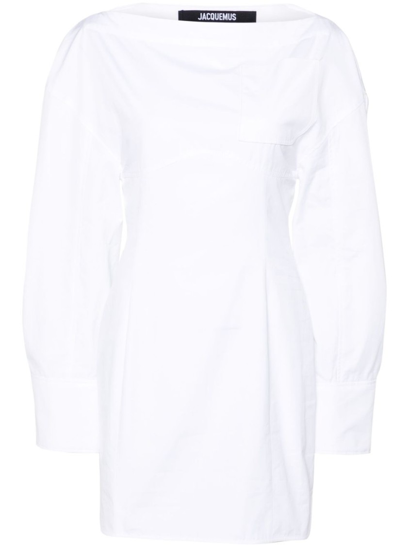 Jacquemus La Casaco Long Sleeve Cotton Shirtdress