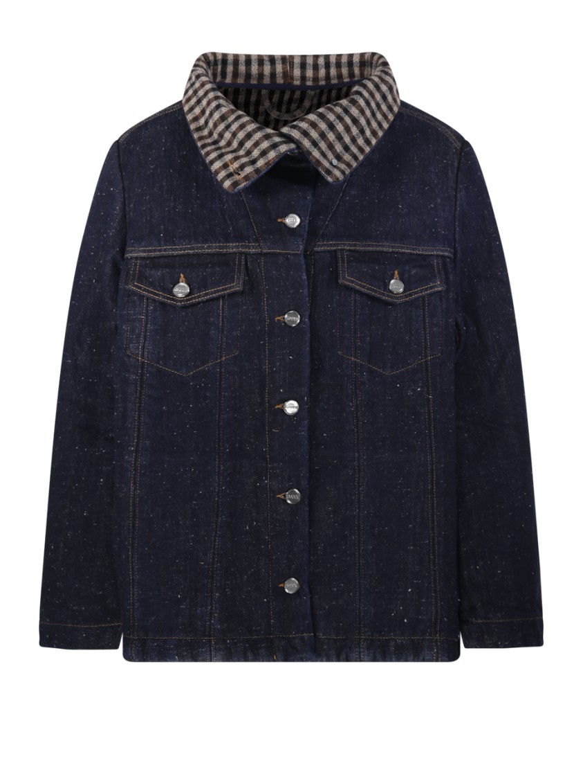 Ganni Neppy Denim Bonded Jacket in Blue | THE LIST