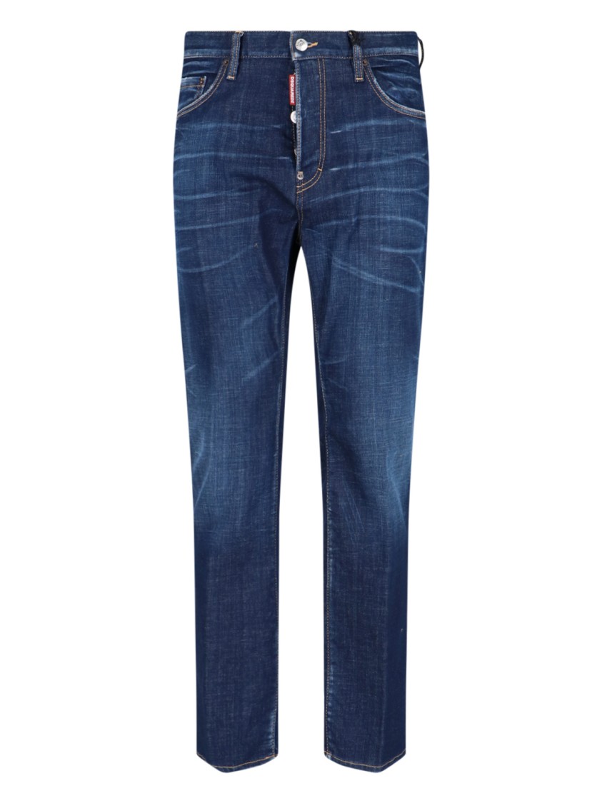 Dsquared2 Straight Leg Trousers With Belt Loops