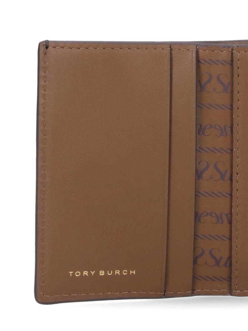 Tory Burch T Monogram Coated Canvas Small Envelope Wallet Wallets Beige