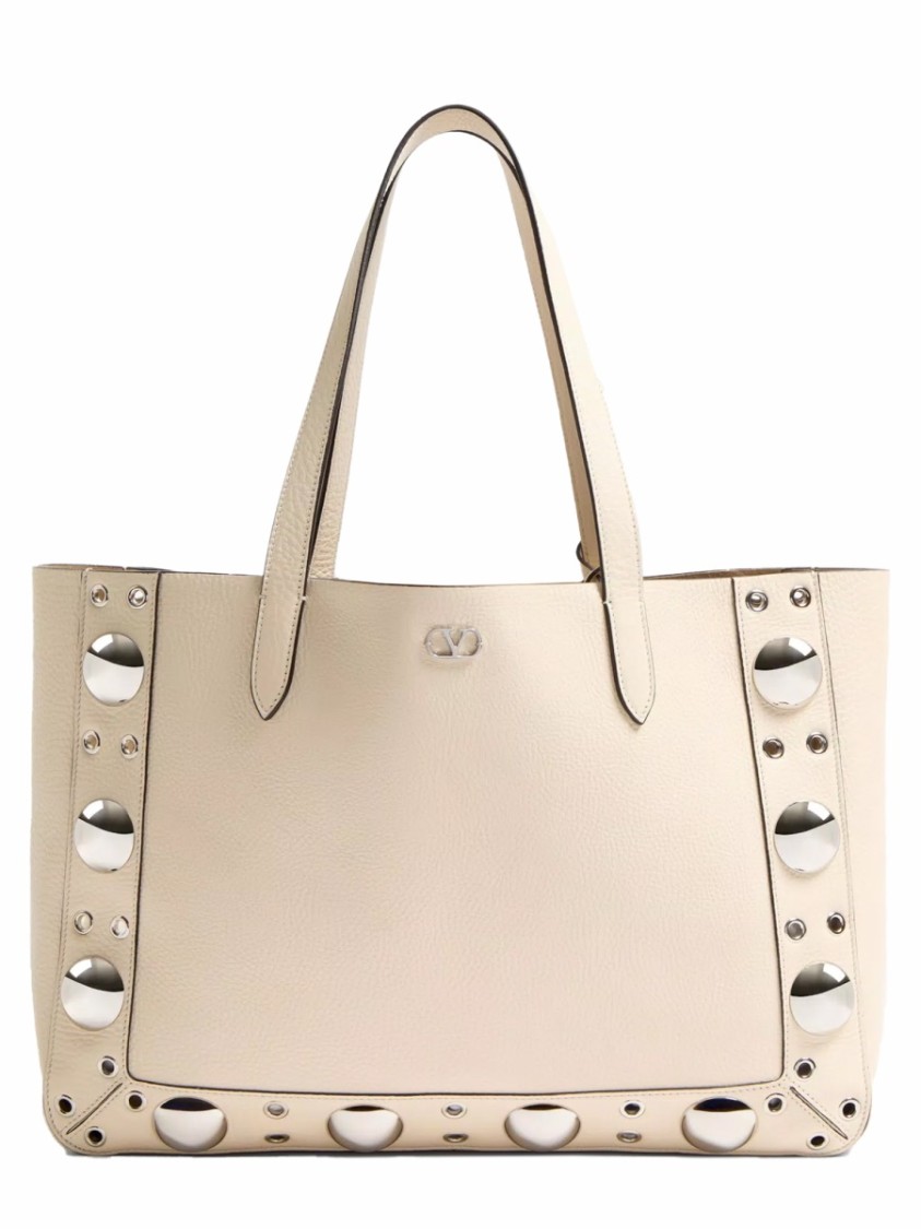 Valentino "riviera" Tote Bag Featuring Studded Detailing