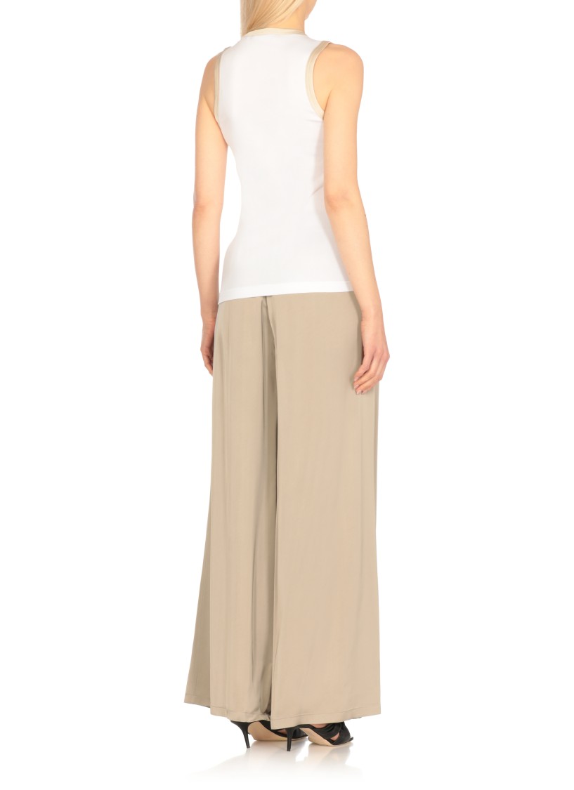 Shop Fabiana Filippi White Cotton Top
