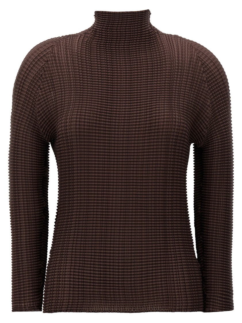 Issey Miyake 'wooly Pleats-56' Blouse