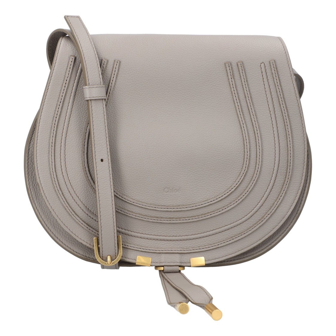 Chloé Marcie Medium Textured-leather Shoulder Bag