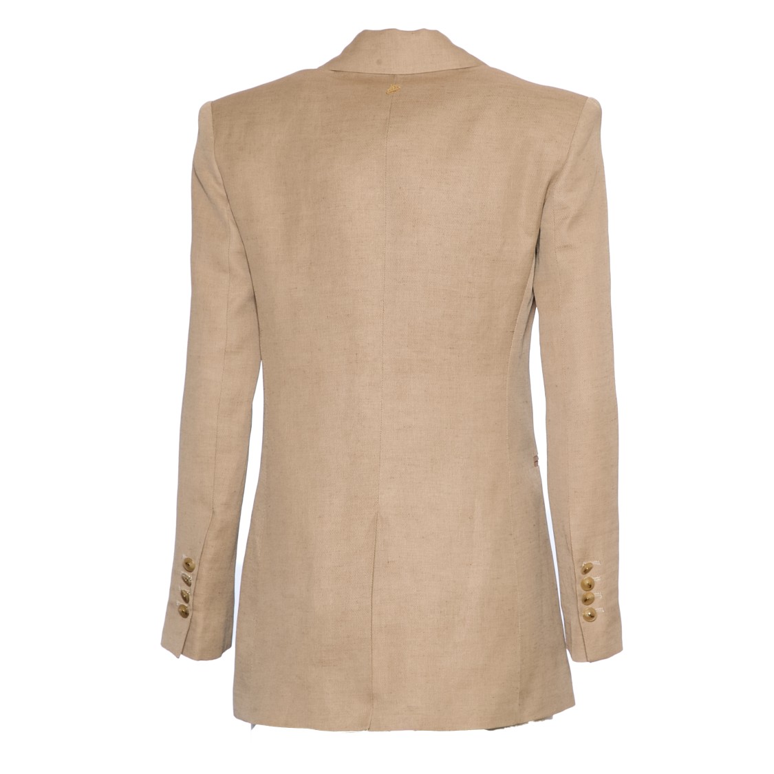 DONDUP DONDUP SINGLE-BREASTED LINEN BLEND BLAZER