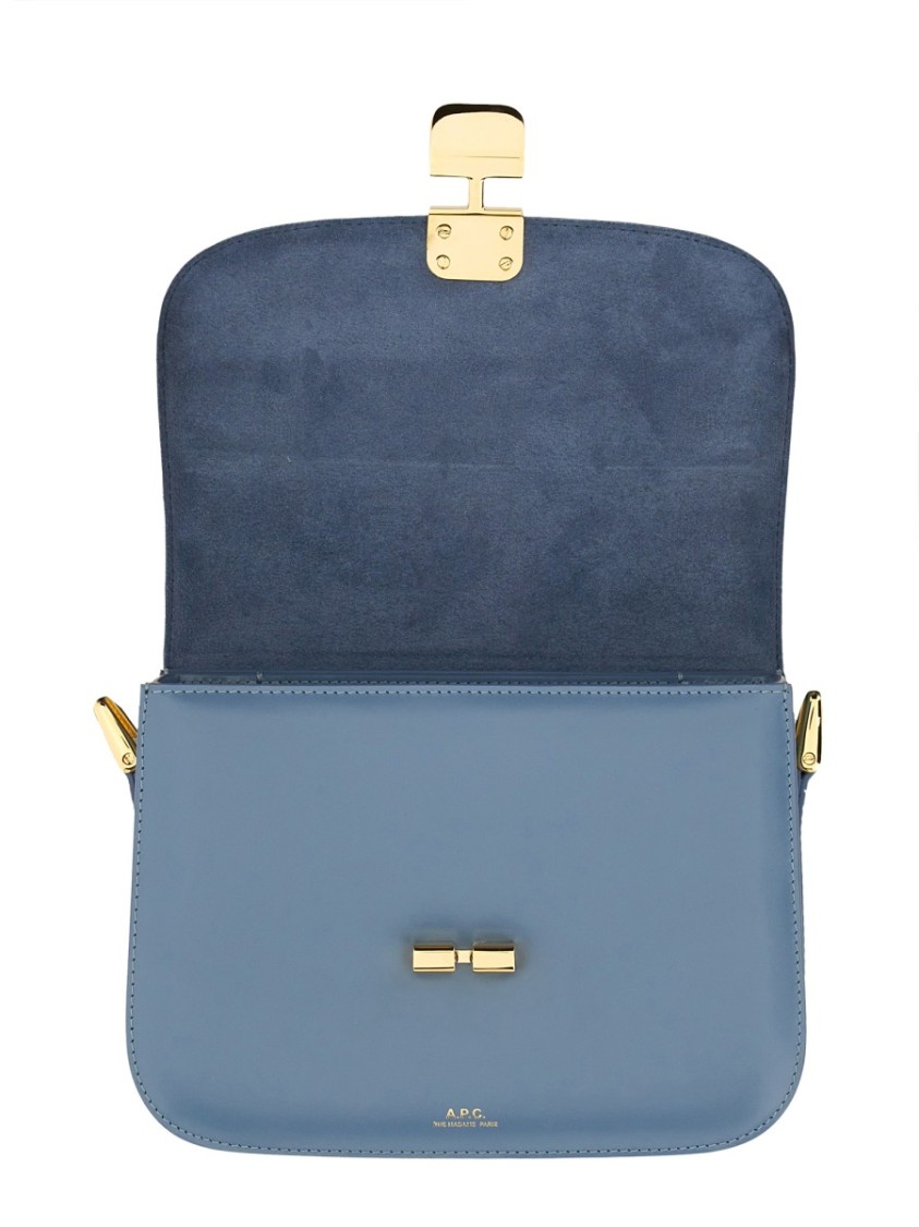 Apc A.p.c. Grace Small Shoulder Bag In Blue