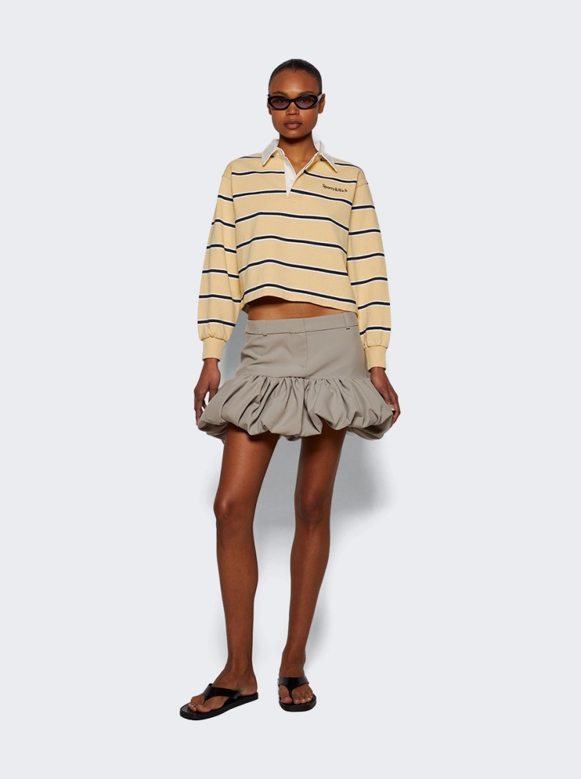 Coperni Gathere Hem Tailored Skirt In Neutrals
