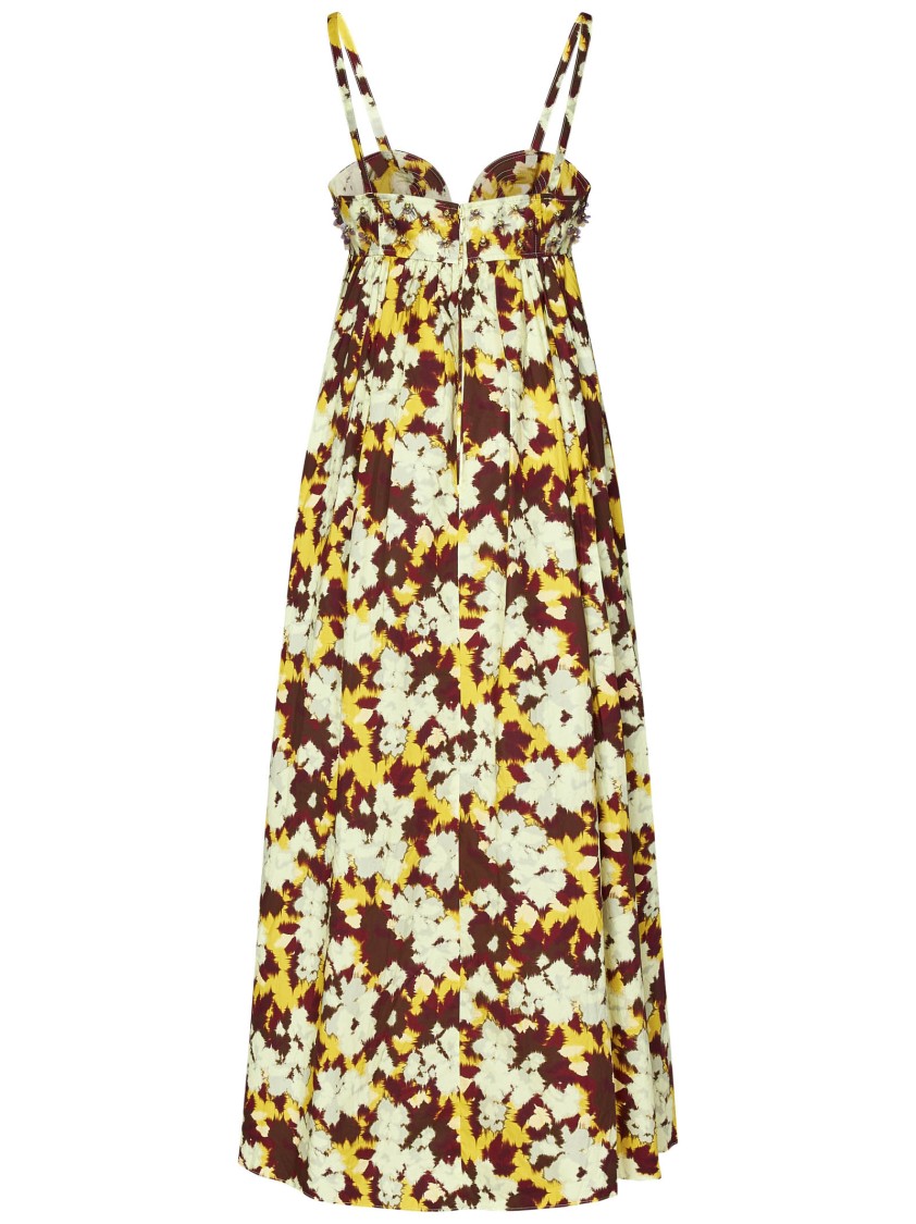 Ulla Johnson Harlan Embellished Printed Cotton-poplin Midi Dress In Multicolor