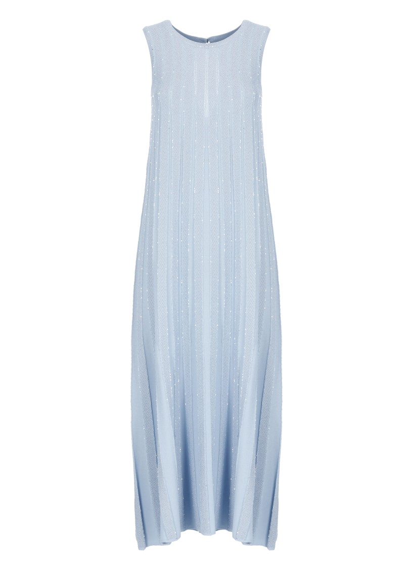 Shop D Exterior D. Exterior Light Blue Viscose Dress