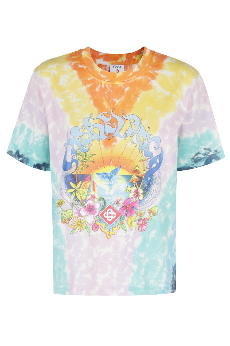 Casablanca Tie-dye La Days T-shirt - Multicolor