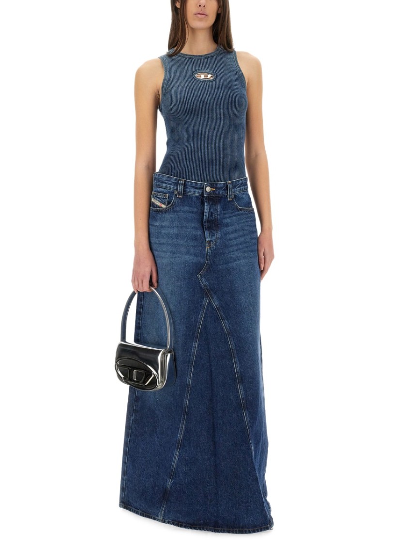 Shop Diesel "anchor" Top In Blue
