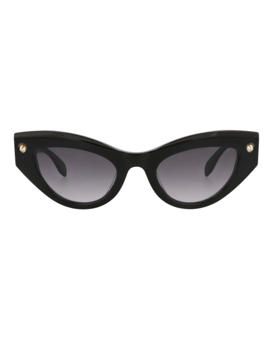 Alexander Mcqueen Cat Eye-frame Recycled Acetate Sunglasses In Gray