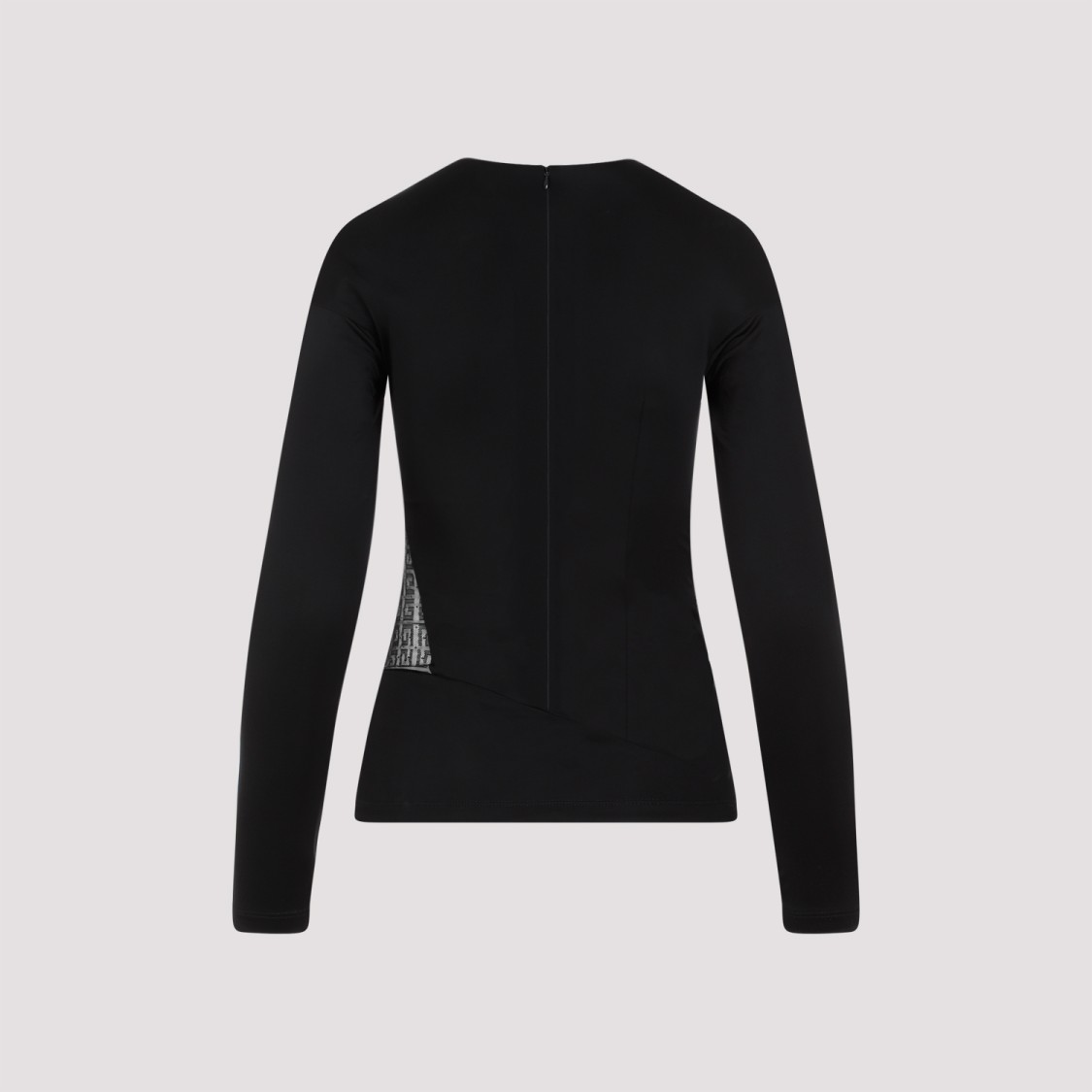 Givenchy Draped Top In Jersey And 4g Lace