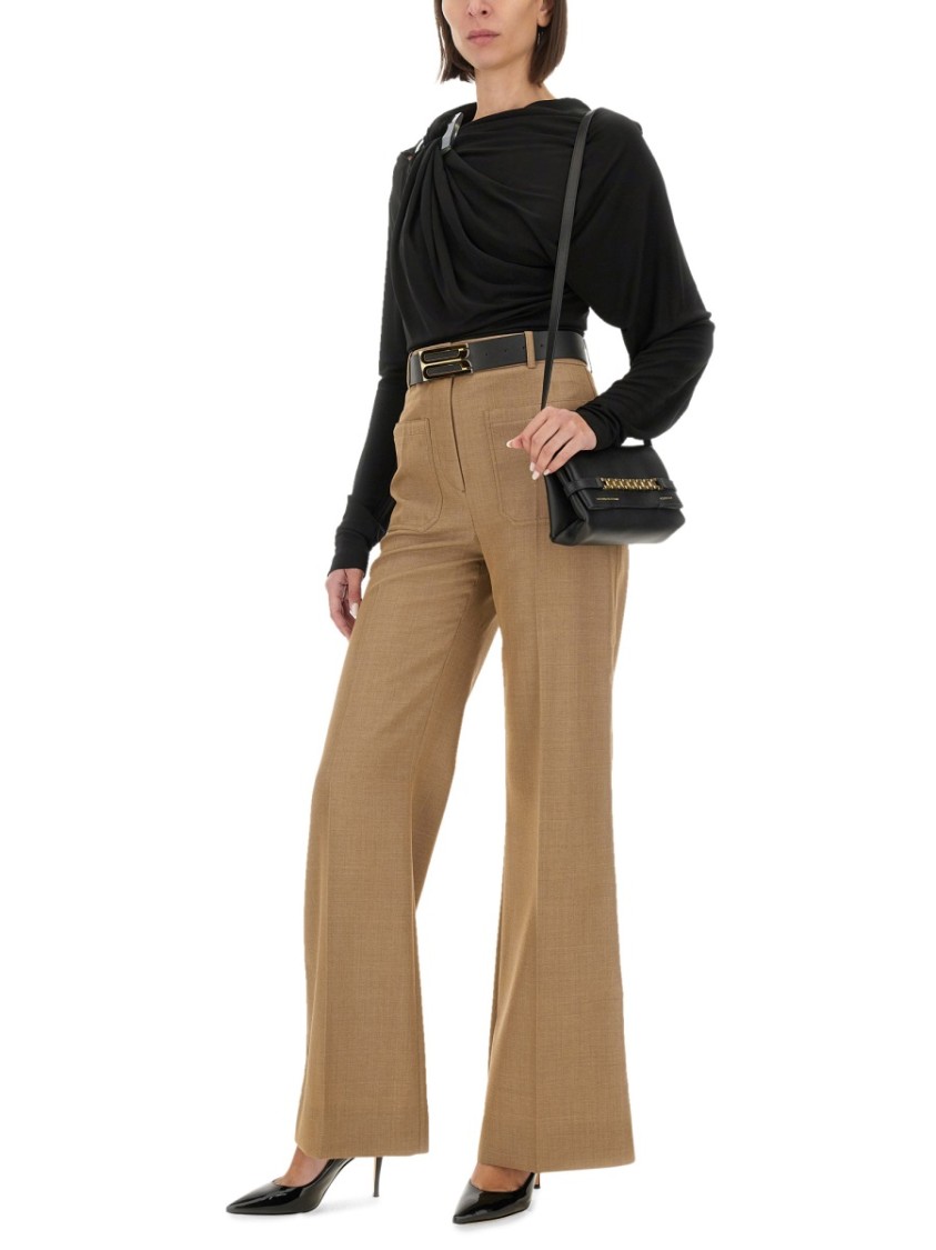 Victoria Beckham Draped Top In Black