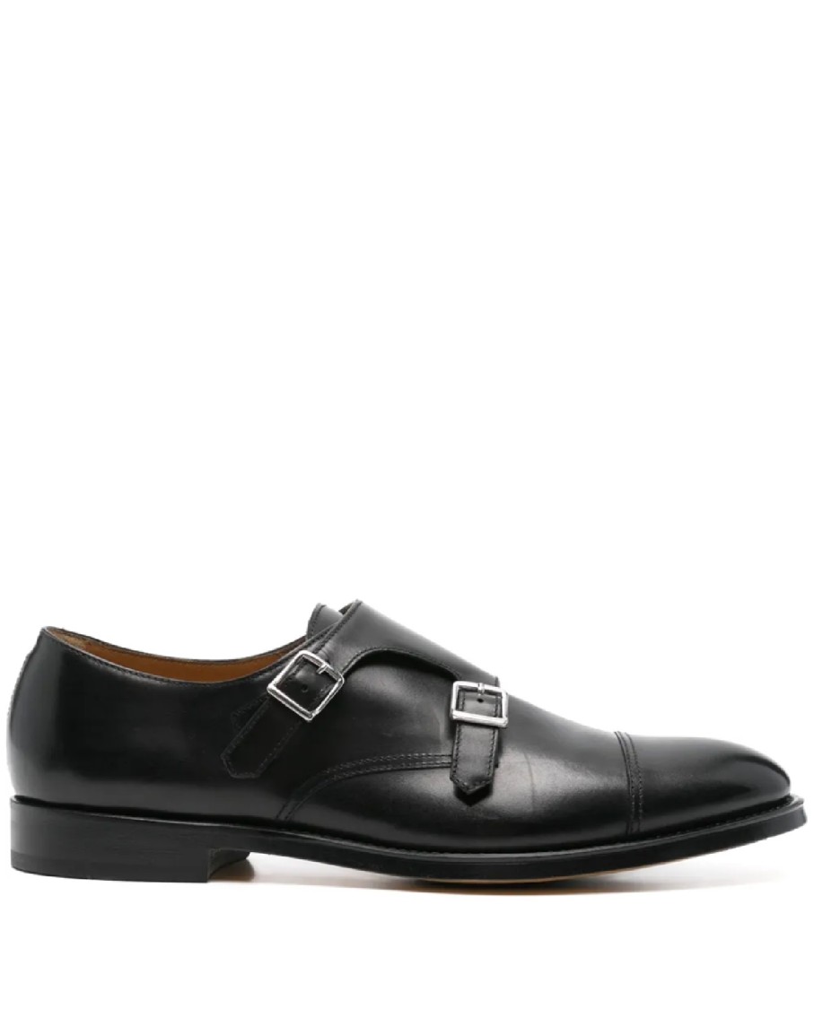 Doucal's Man Loafers Black Size 10 Soft Leather