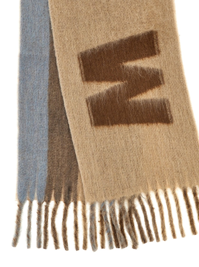 Marni 'maxi ' Scarf In Brown