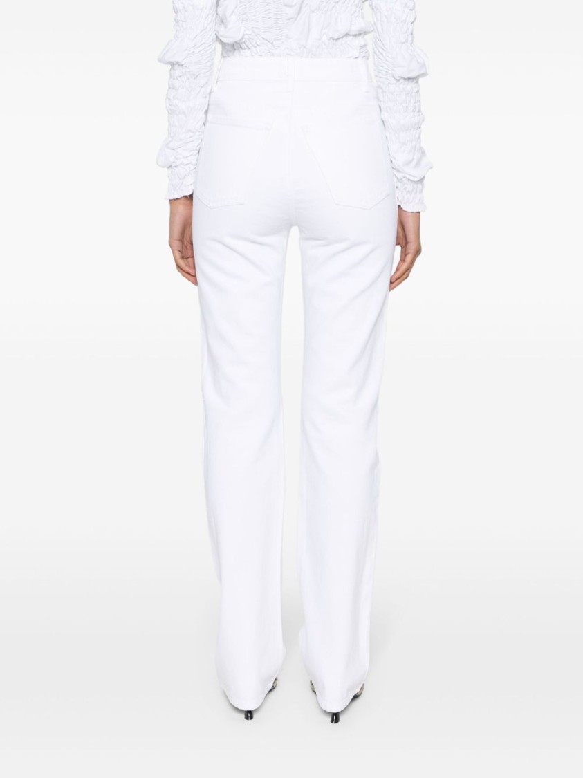 Khaite High-waisted Cotton Denim Jeans With Flare Legs