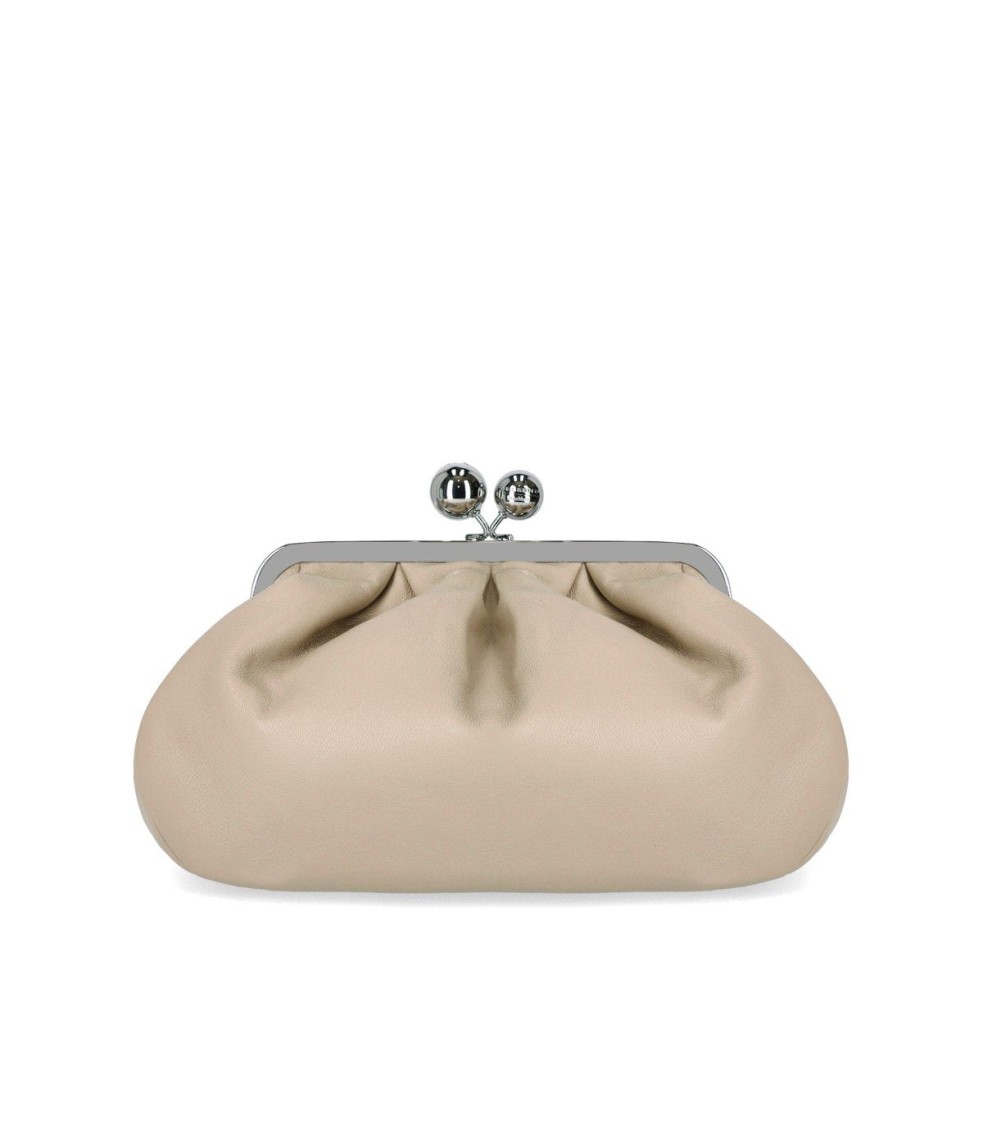 Max Mara X Weekend Pasticcino Cubico Medium Sand Clutch Bag