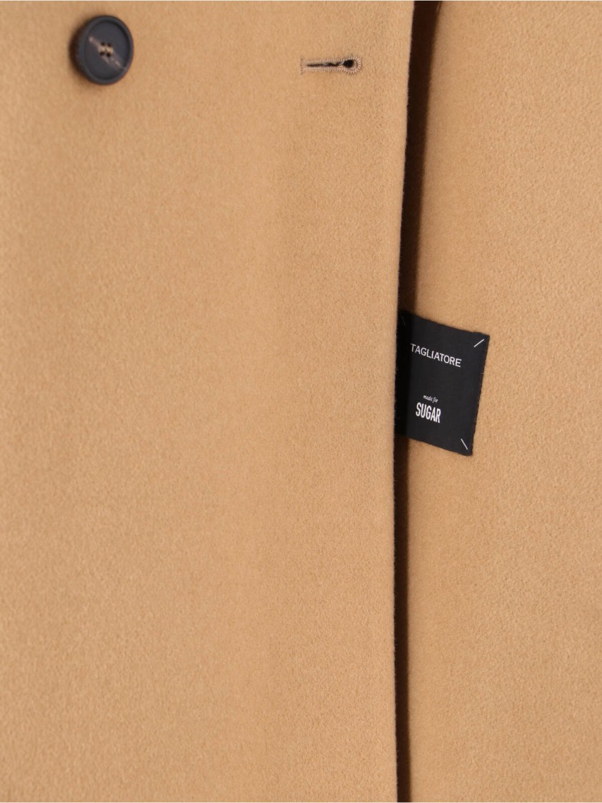 Tagliatore Jole Coat Midi Cashmere - Brown In Brown