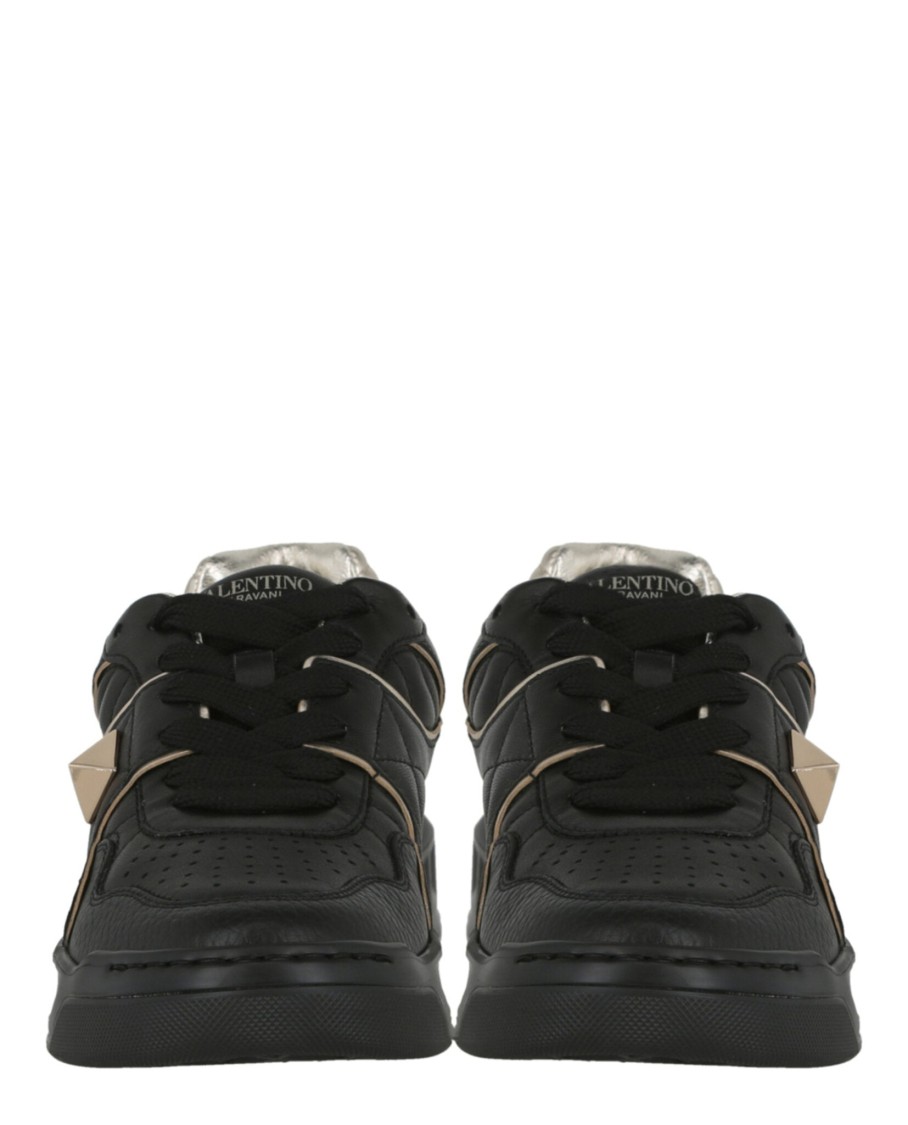 Valentino One Stud Low-top Leather Sneaker