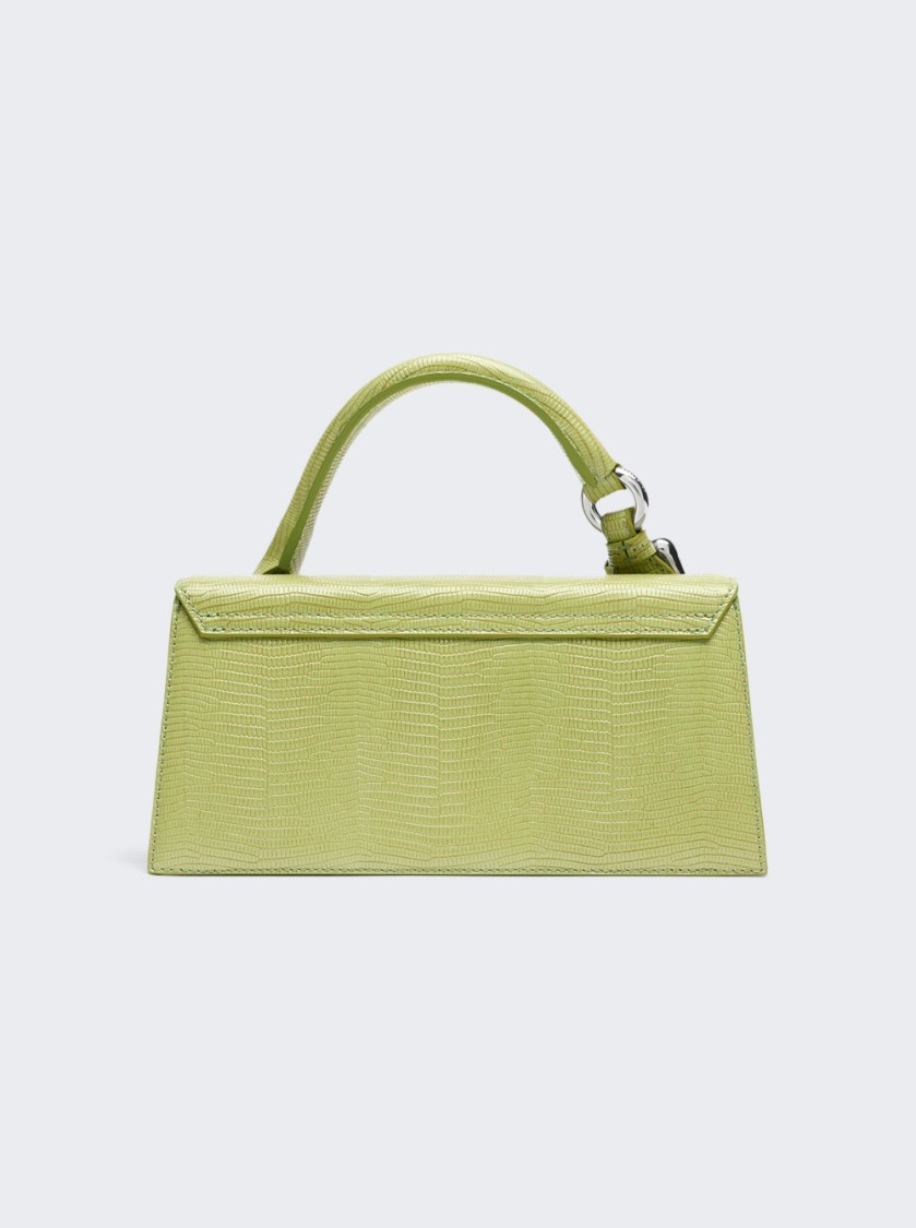 Jacquemus The Long Chiquito Handbag With Buckle Green In Green