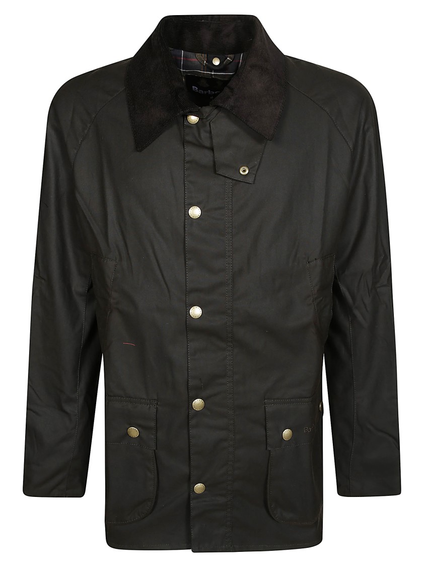 Barbour Ashby Wax Cot Outw Jacket In Black
