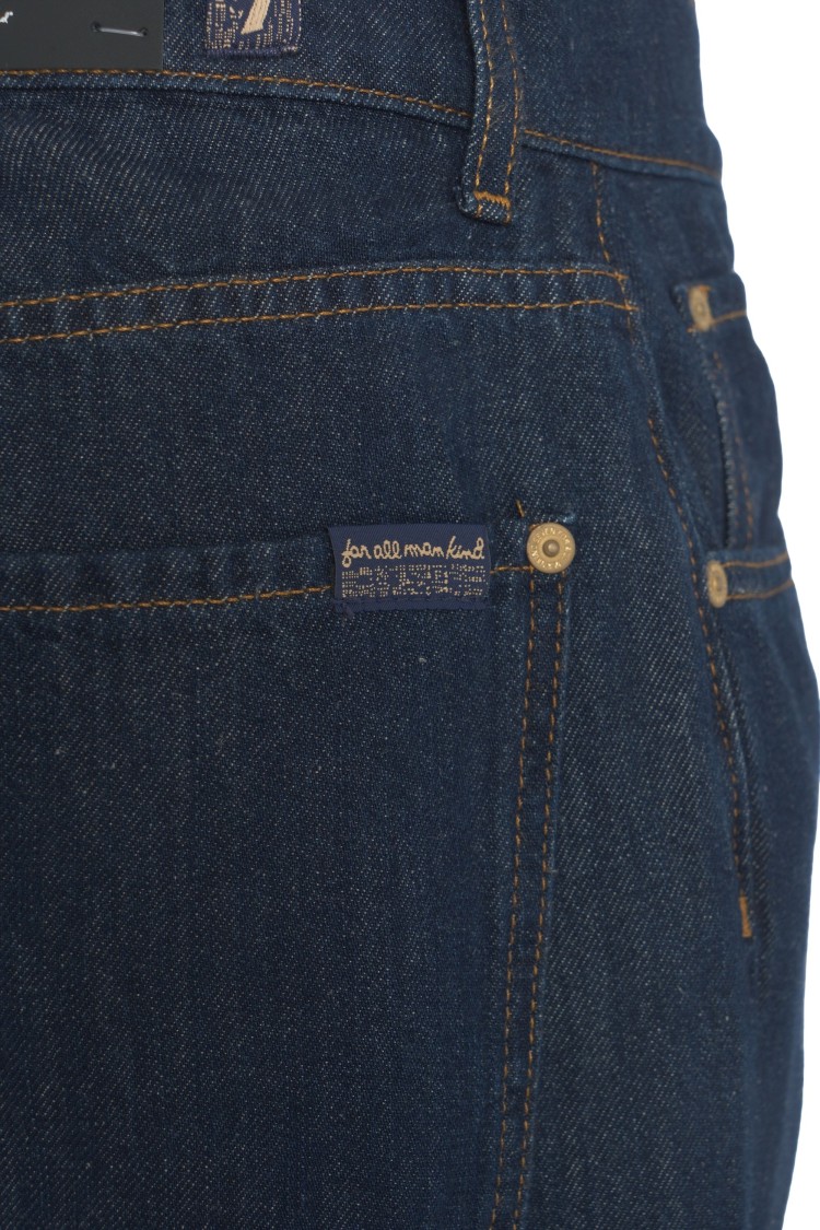 7 For All Mankind Straight Leg Jeans In Blue