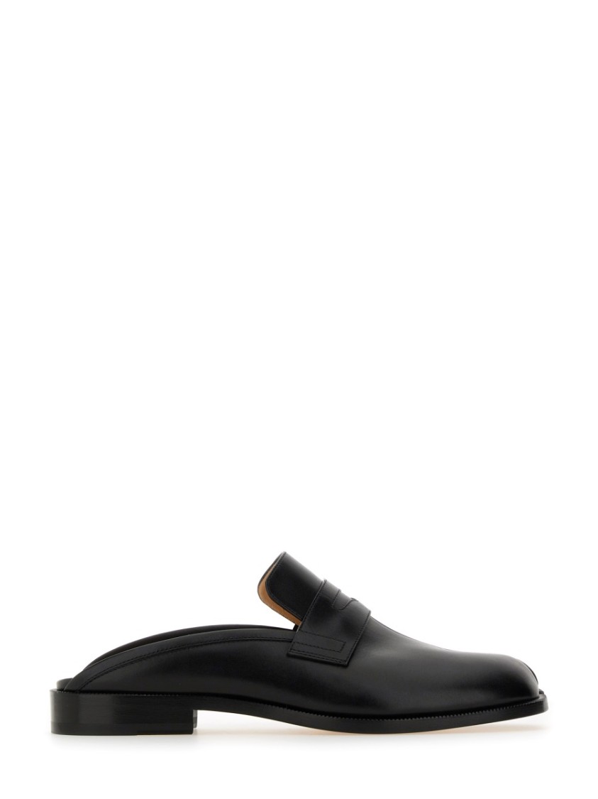 Maison Margiela Black Tabi City Loafer Mules In Black